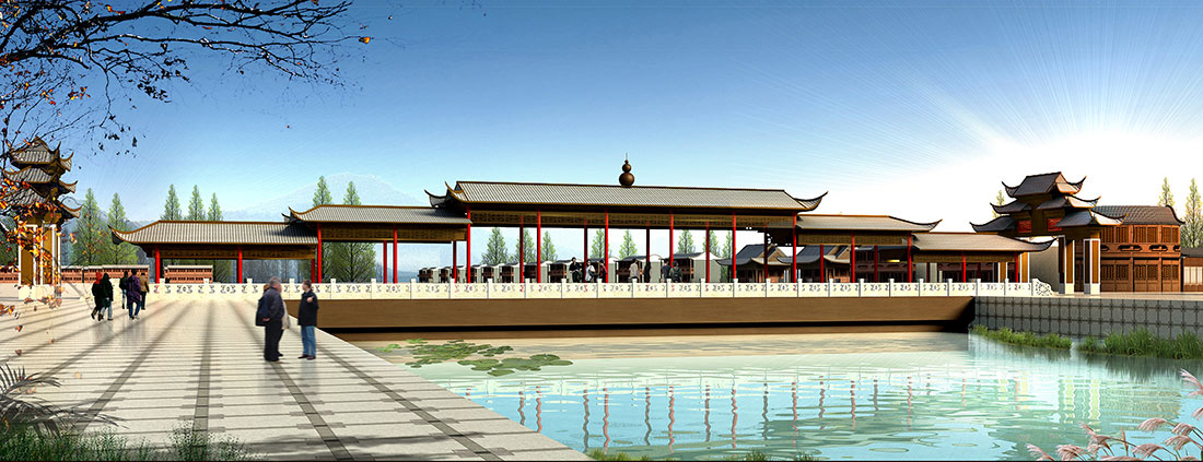 貴州省鎮(zhèn)遠(yuǎn)縣風(fēng)雨橋工程設(shè)計(jì) 貴州省鎮(zhèn)遠(yuǎn)縣風(fēng)雨橋工程設(shè)計(jì)效果圖